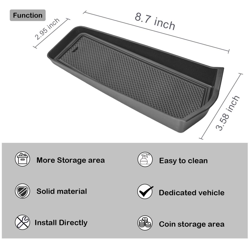 2PCS Center Console Organizer Gear Shift Side Storage Box For 2025 Toyota Camry (XSE/XLE/SE/LE) Front Console Car Storage Box
