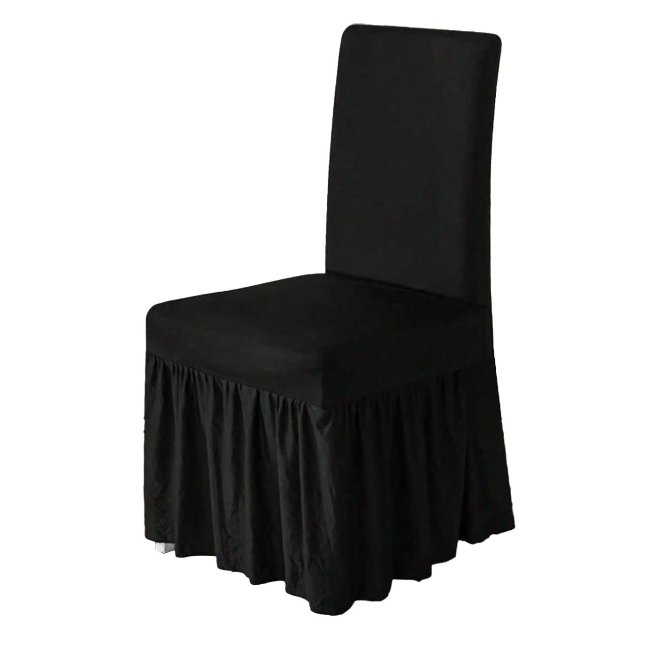 

1pc solid color milk silk chair cover, suitable for kitchen, modern wedding, birthday party and restaurant seat decoration 1pc