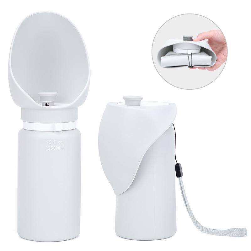 

Portable Pet Water Bottle and Feeder for Dogs and Cats 550ml