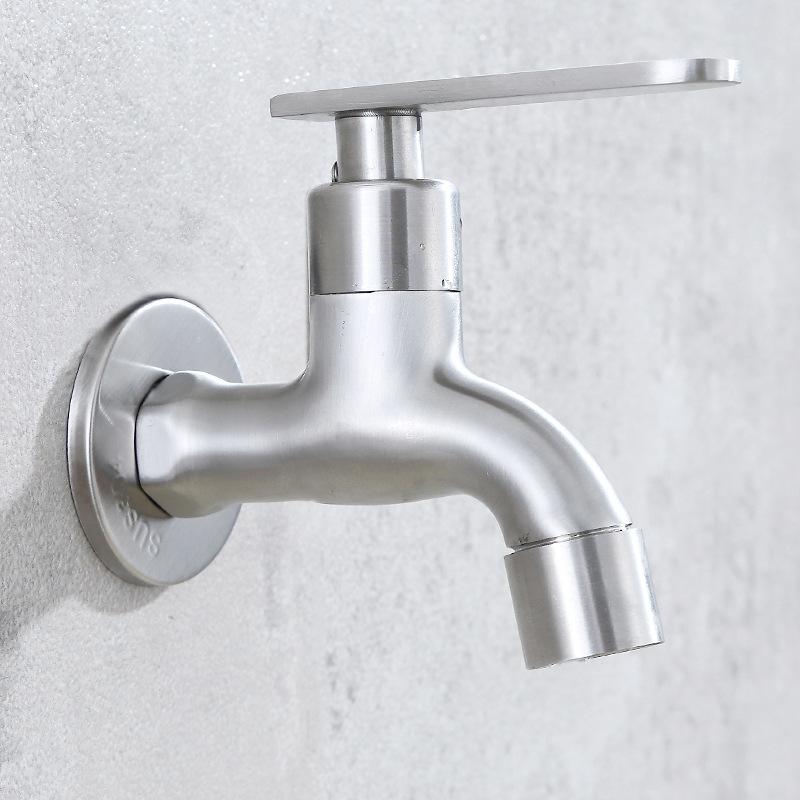 Single Cold Water Basin Faucets Balcony Mop Pool Faucet Copper Washing Machine Tap Wall Mounted Household Quick Open Faucet