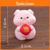 Blessing New Years Pig Resin Ornament With Oranges And Koi Carp For Decor Home