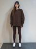 Women's European & American Casual Loose Sweatshirt and Skinny Pants Set - 2025 Autumn/Winter Collection