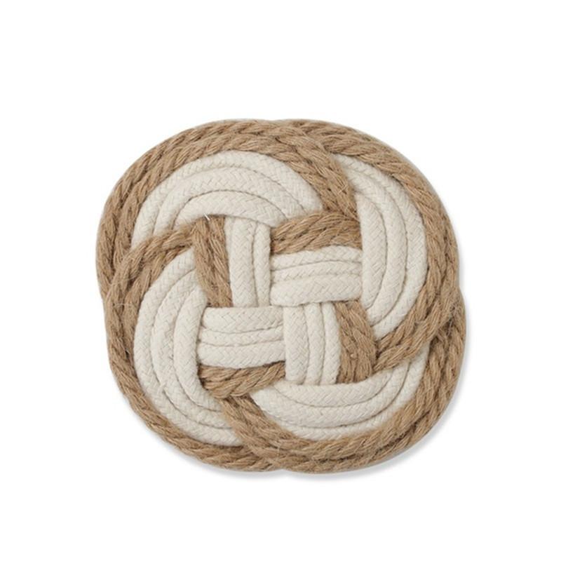 1Pc Cotton Linen Rope Woven Kitchen Dinner Table Placemat Insulation Pad Cup Coaster Home Decor