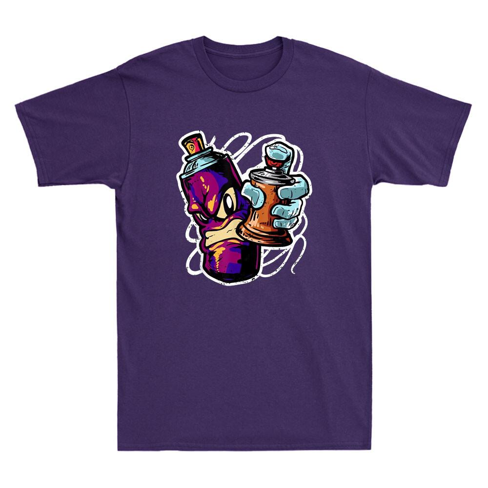 Graffiti Sprayer Street Artist Fat Cap Spray Can Inspired Graphic Men#039;s TShirt Unisex T-Shirt M