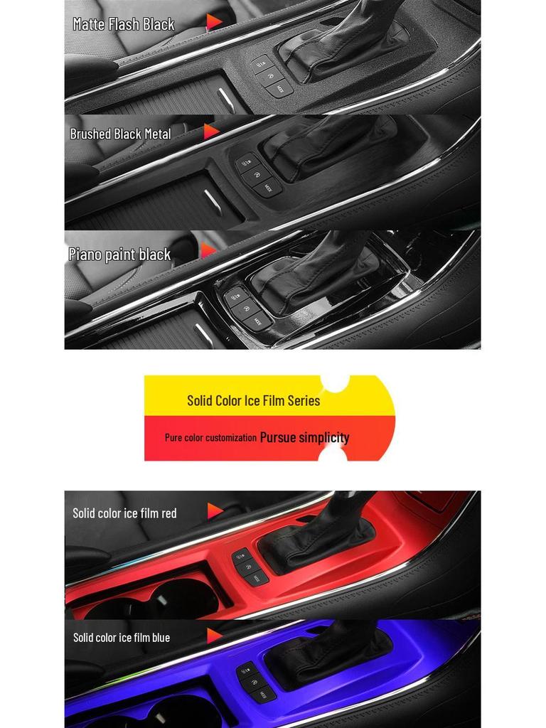 19-20 Great Wall Cannon Interior Carbon Fiber Gear Console Sticker