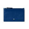 Meisterstück Hexagonal White Star Logo Zipper Card Holder Men Card Holder Blue 130453