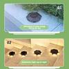 2/4/8PCS Pack Solar Ground Lights 6Led Outdoor Garden IP65 Waterproof Solar Lights for Lawn Pathway Yard Landscape Decoration
