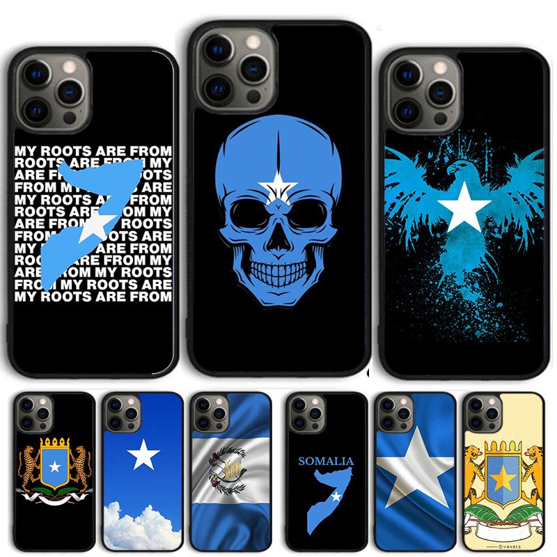 Somalia Flag Coat of Arms Phone Case For iPhone 17 Air 15 16 Cover 11 13 14 Pro Max 12 Plus Max Fundas