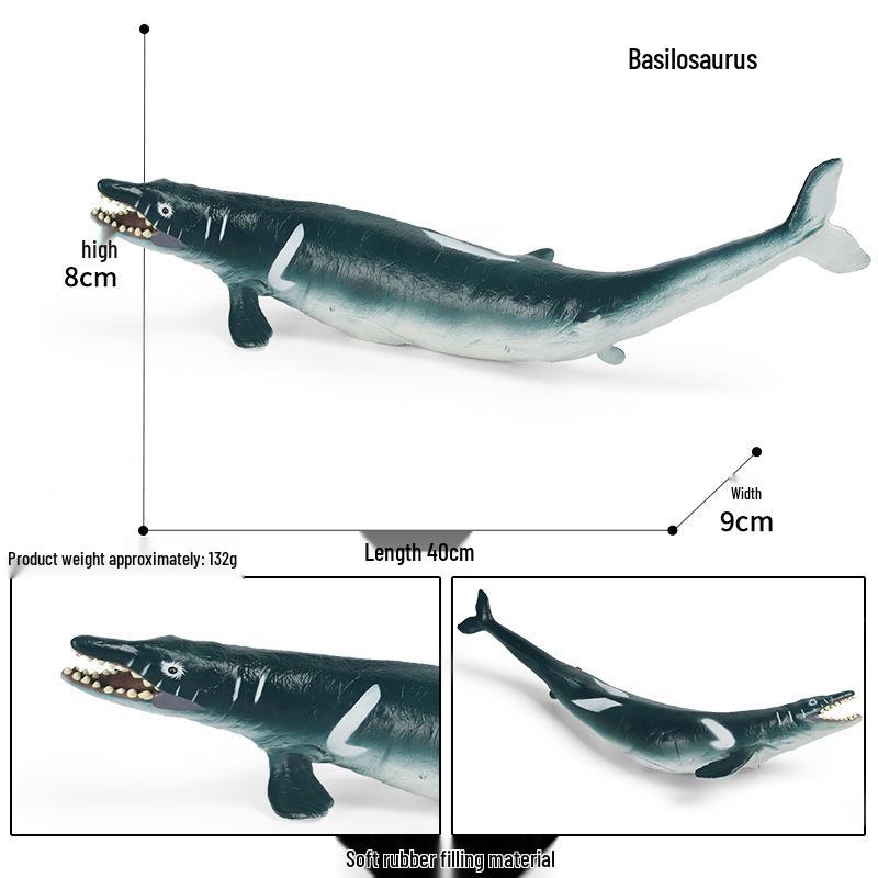 Children's Soft Rubber Marine Animal Toys: Killer Whale, Great White Shark, Beluga, Blue Whale, Dolphin, Sperm Whale Models