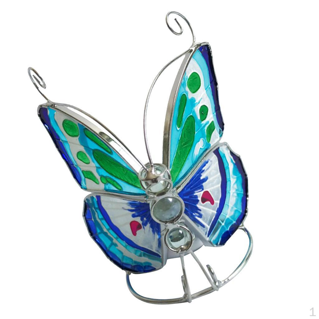 Glass parts Butterfly Ornament Candlestick Decor for Table, Desktop ...