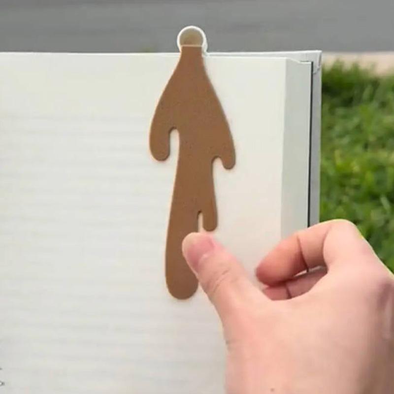 1Pc Canto Engraçado Bonito Derramado Café Marcador Marcador Leitura