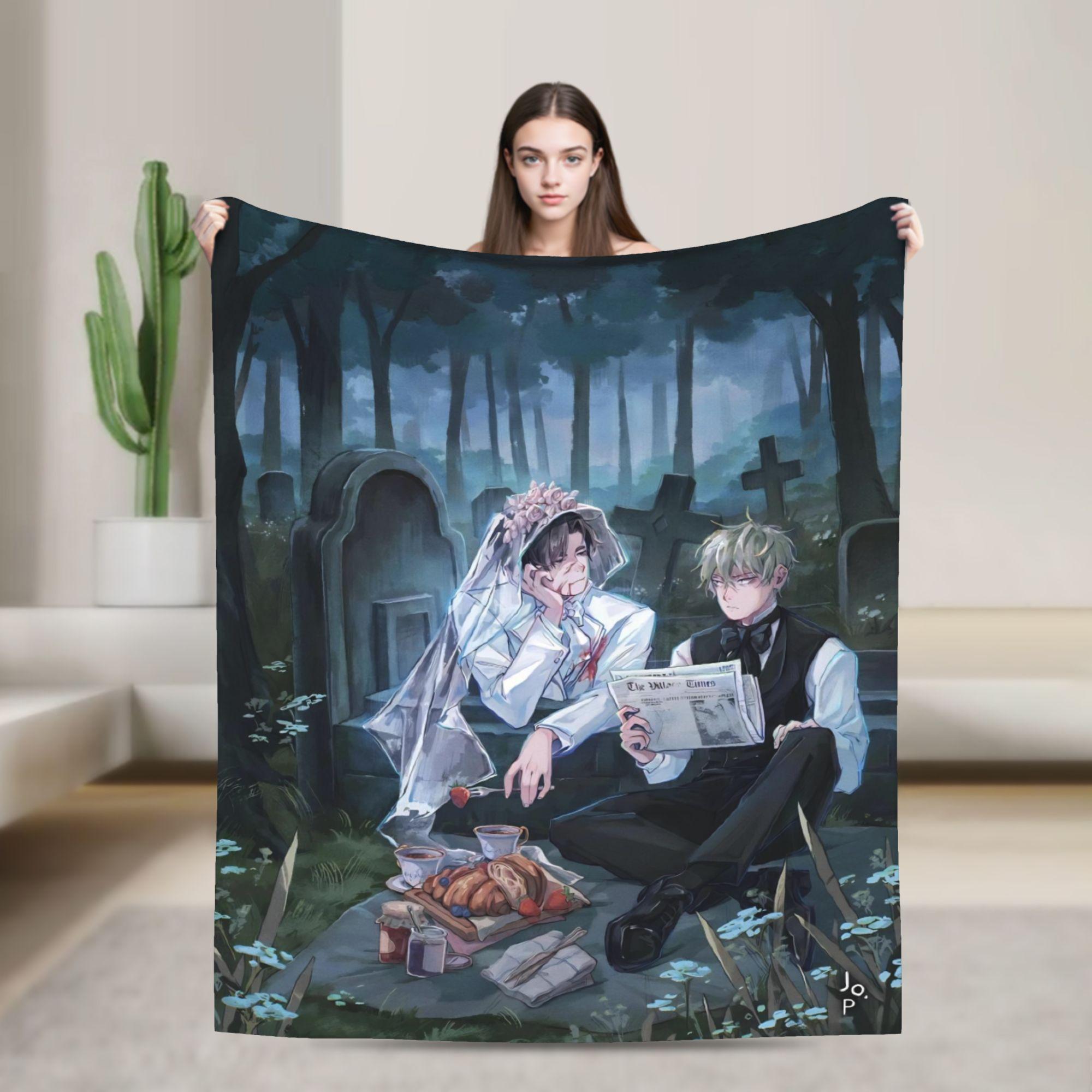 

Alien Stage Cartoon Blanket Warm Soft Plush Throw Blanket For Students Outdoor Flannel Bedspread Bed Cover 75x100cm (30x40inch)