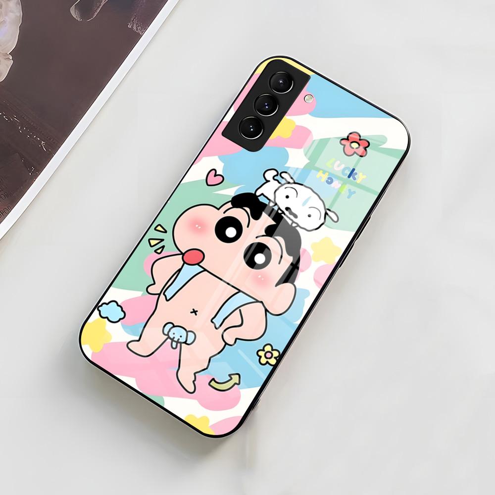 C-Crayon S-ShinChan Phone Case For Samsung A56 A36 A26 A16 A15 A25 A35 A55 A14 A34 A24 A54 Glass Case