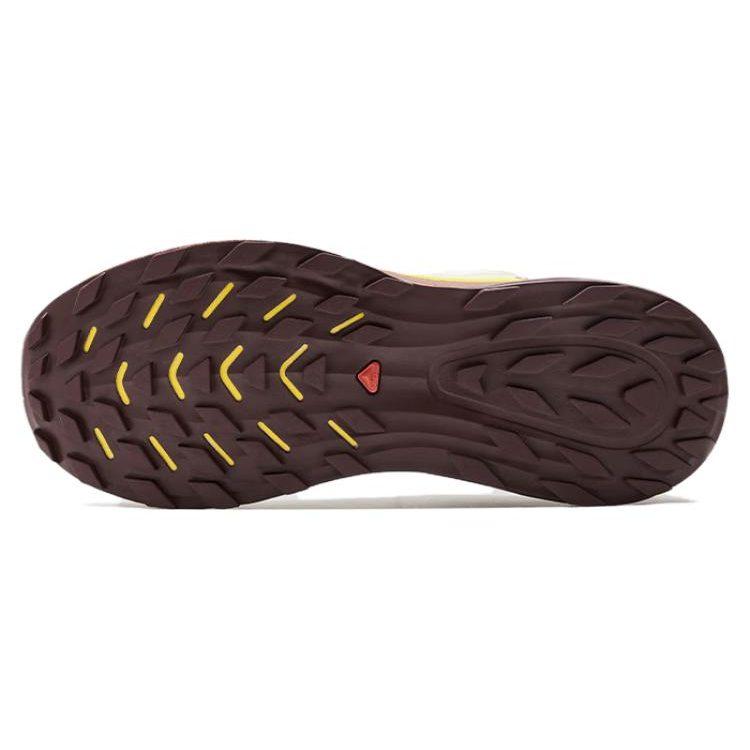 SALOMON X Ultra 2 Mesh, Textile Slip Resistant Abrasion Resistant Low top Rubber Running Shoes Women's Beige Yellow Red L47211600