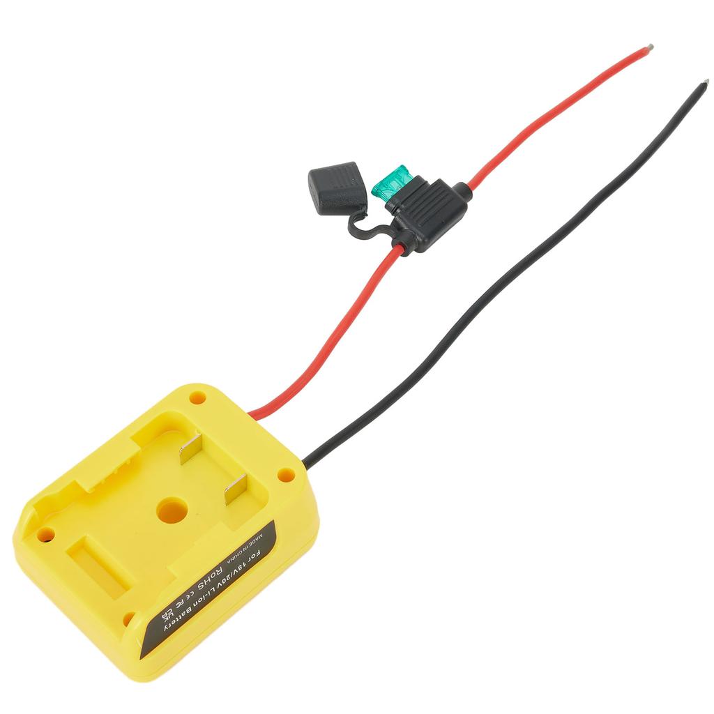 Battery Adapter With Fuse Cable 12 Switch For De-walt DCB200 18V/20V To DIY 2 Wiring Cable Output For Power Tool Accessories