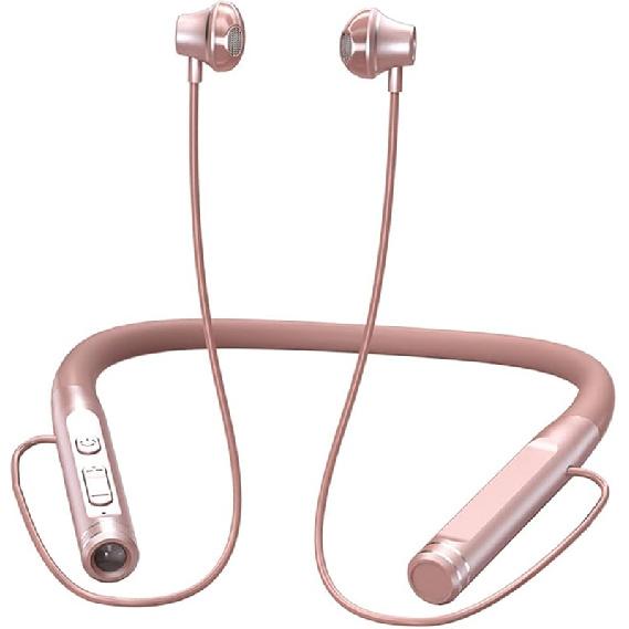 

Беспроводные Bluetooth-наушники с шейным ободом, беспроводные наушники-вкладыши с микрофоном, фонарик, водонепроницаемая спортивная гарнитура с шейным ободом, наушники с шумоподавлением, 120 часов розовый