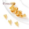 18K Gold Plated End Tip Covers,Crimp Beads,Bead Tip Clam shells,Knot Tip Cover Ends,DIY Jewelry Making Supplies Connectors