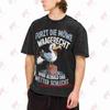 North German Seagull Saying Nordes Om Calcium Coastal Phrase Slang Humor Vintage Washed Tee Pure Cotton T-Shirt