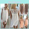 Elegant Plus Size Lady Boho Sleeveless Summer Beach Lace Dress For Women