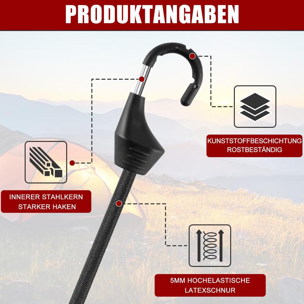 Motorcycle Elastic Luggage Rope Multi Functional Bundling Strap with Hooks High Quality Wear Resistant for Home Outdoor Bicycle