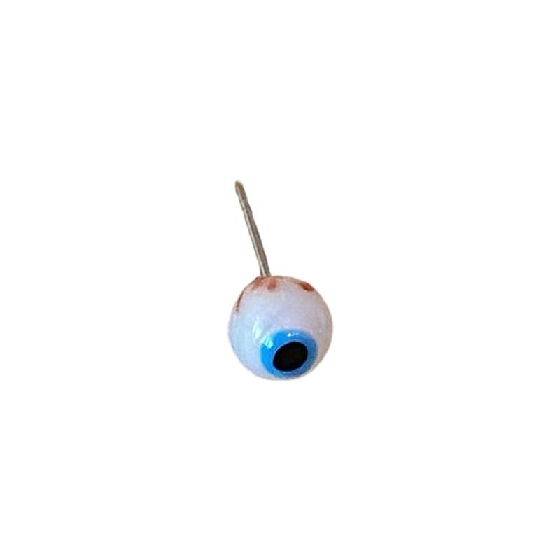 

Creative Eye Design Ear Studs Alloy Texture Unique Earrings Comfortable Wear Perfect for Casual or Formal Outfits синій