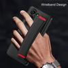 Z Fold 7 6 5 4 Hinge Case for Samsung Galaxy Z Fold 7 6 5 4 Case Wristband Front Glass Wrist Strap Stand Protect Cover Funda