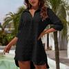 Summer Women's Dress Pullover Solid Color Irregular Shirt Skirt Blouse