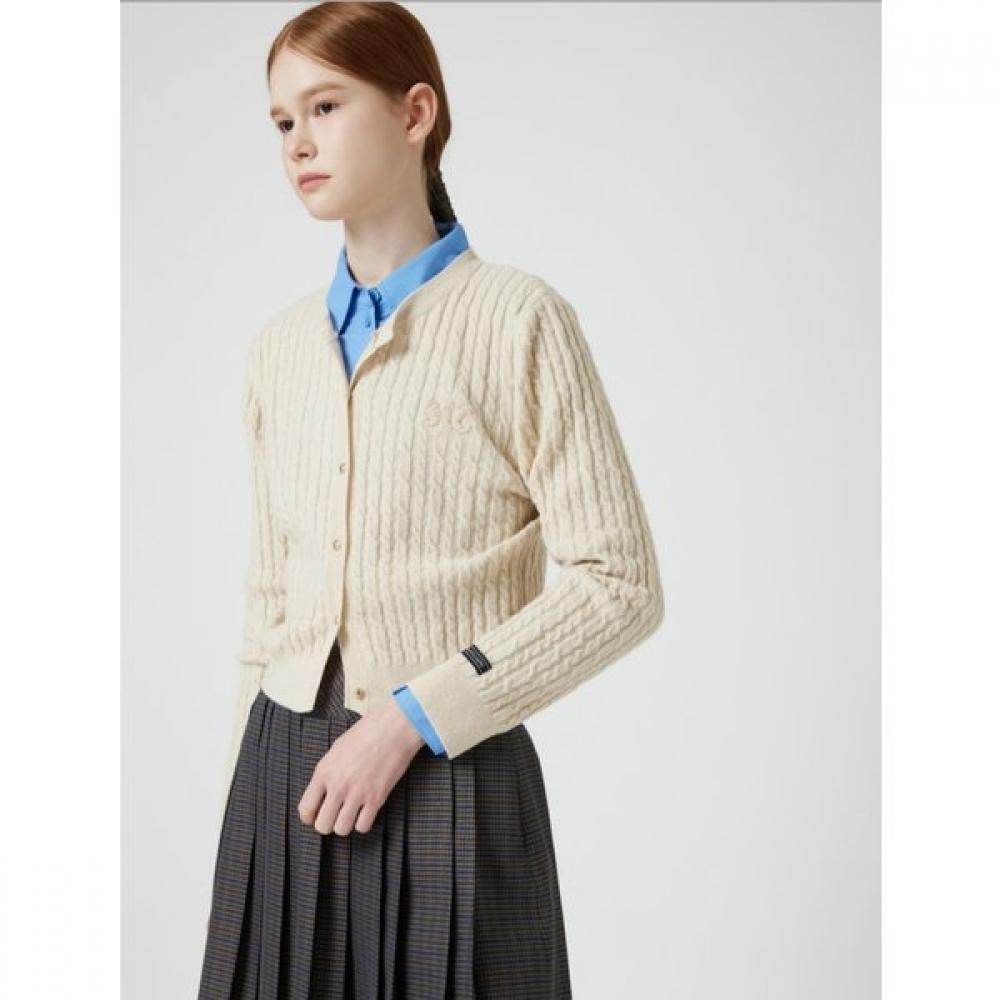 Cc Collect Cashmere Blended Cable Cardigan C254ksl142