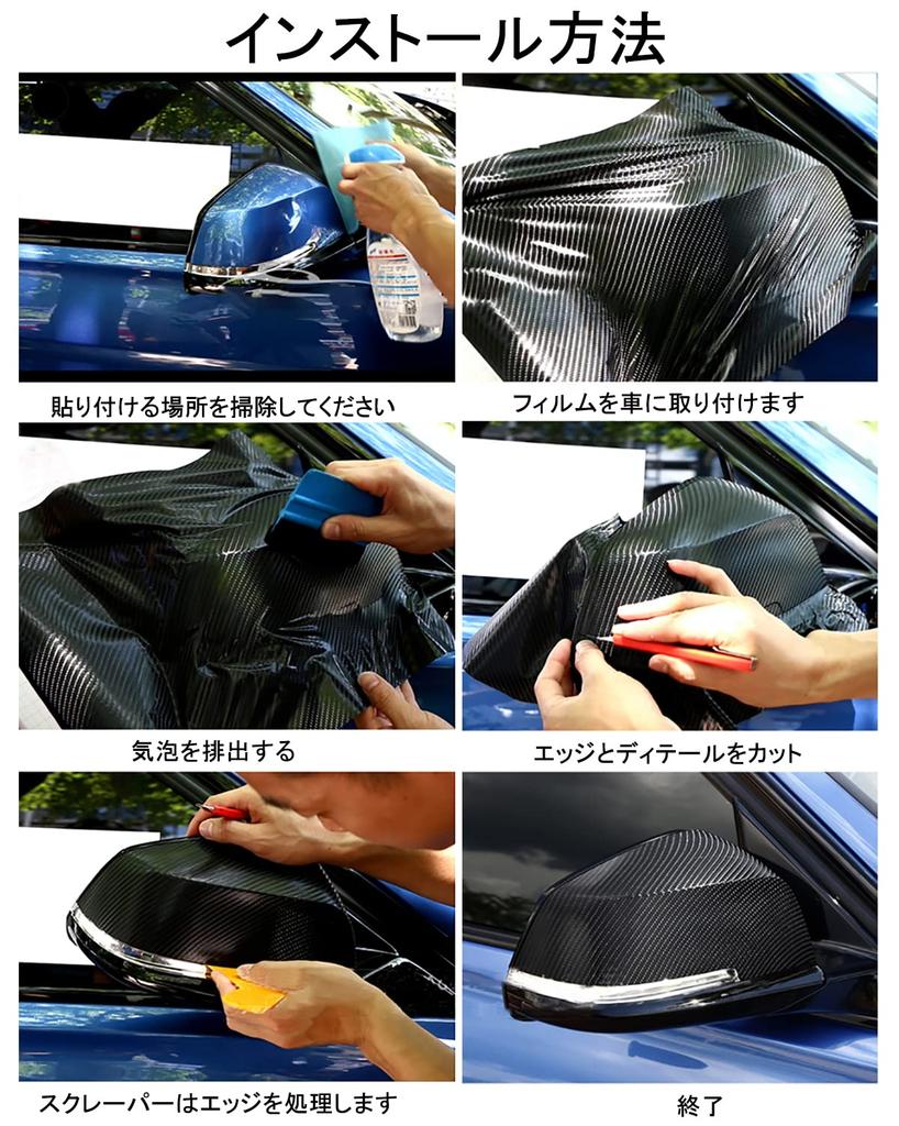 SEAMETAL Carbon Sheet 7D Car Wrapping Film Car Exterior Interior Protection Film Carbon Style