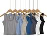 YPFF Trendy European and American Style Women's Slimming Cotton Ribbed Camisole