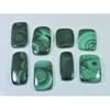 08Pcs Natural Green Malachite Octagon Cabochon Loose Gemstone 266Cts. Lot C-456