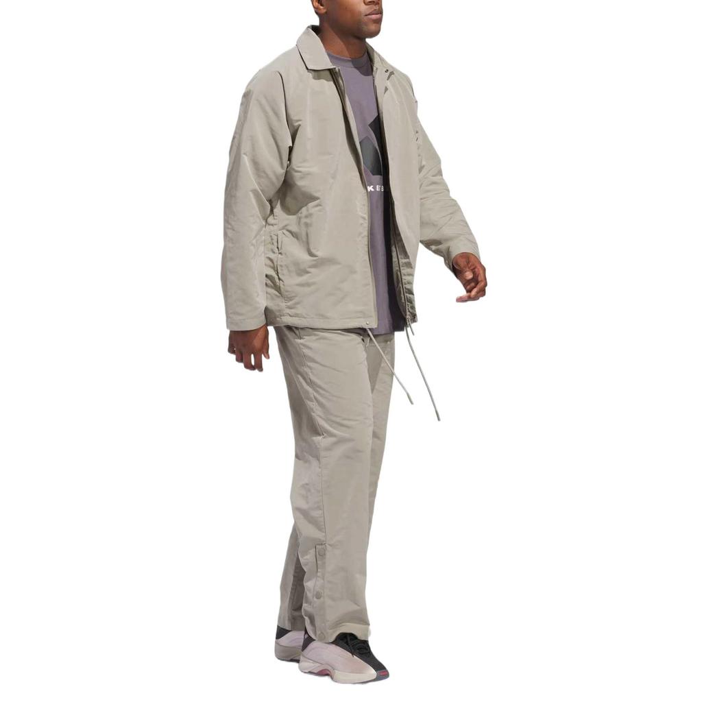 Adidas Basketball The 2025 Collection Chapter 02 Coach Breathable Comfortable Windproof Jacket Unisex Jacket Light-Sesame-Gray-Brown JC7843