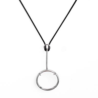 Multipurpose Pendant Necklace Alloy and Glass Magnifier Necklace Adjustable Jewelry Suitable for Daily Essential