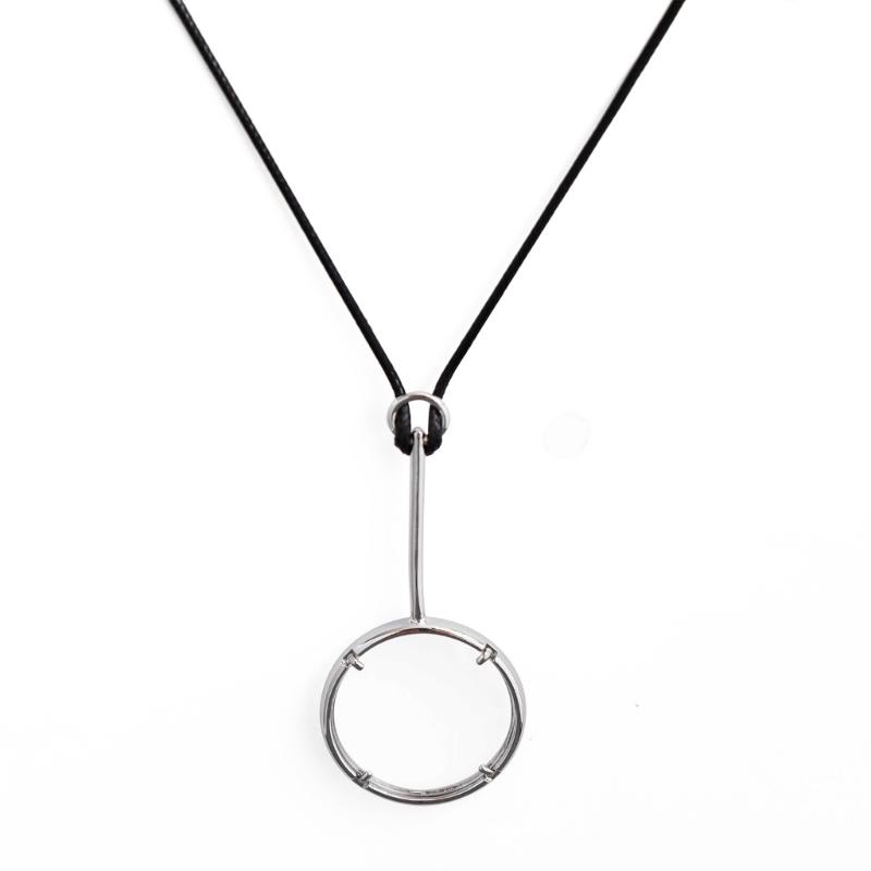 

Multipurpose Pendant Necklace Alloy and Glass Magnifier Necklace Adjustable Jewelry Suitable for Daily Essential 1