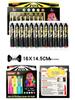 12-Color Glow Face & Body Painting Crayons - Twist-Up, No-Mess for Halloween & Stage Makeup