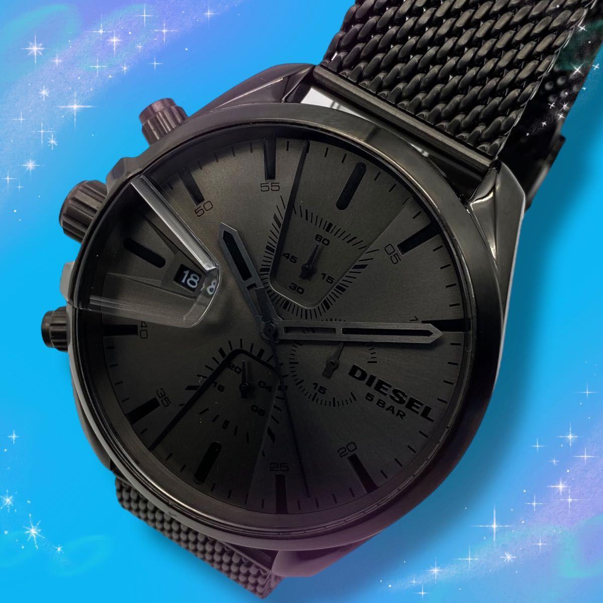 Used Good Condition Working Item Diesel MS9 Men s Watch Chronograph Quartz