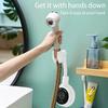  Rotatable Shower Head Wall Mount Holder No-Punching Shower Rack