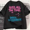 Streetwear T Shirt Summer Kiss All The Time Fashion T Shirts Harrys Styles 2026 100 Cotton Tshirt For Unisex Y2k Retro Clothes