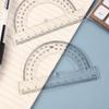 10cm Transparent Plastic Protractor Ruler for Primary Students
