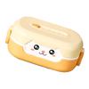 Children"s Cartoon Container 700ml Double Insulation Microwaveable Toddler Lunch Box for Picnic