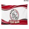 Custom Name AFC Ajax Printed Tapestry – Wall Hanging for Bedrooms, Dorms, and Home Decor