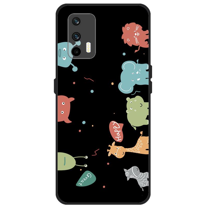 Funda Para Realme GT 5G Funda RMX2202 Cubierta Trasera de Silicona Suave Para OPPO Realme GT 5G 6.43 pulgadas Dibujos Animados TPU Parachoques de Teléfono Bolsas Estuche