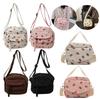 Cute Strawberry Trendy Crossbody Bag Corduroy Messenger Bag Casual Zipper Underarm Bag for Women Travel Work Shoulder Bag