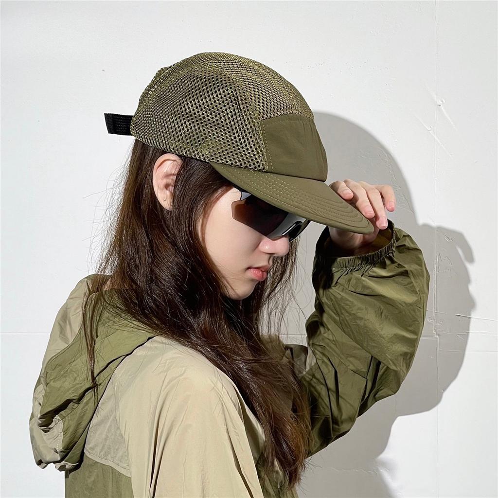 Summer Breathable Mesh Baseball Cap Japanese Peaked Cap Tooling Five-piece Cap