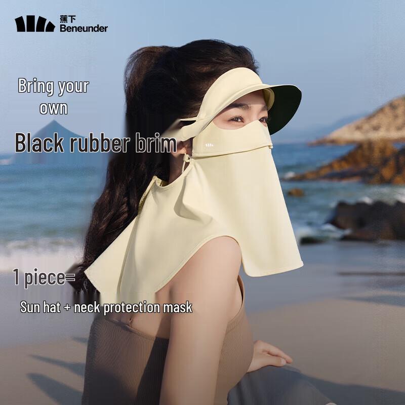 Beneunder UPF50+ Hat-Brim Neck Sun Protection Mask