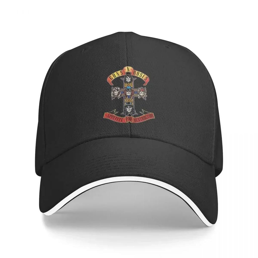 Guns N Roses Heavy Baseball Cap Metal Punk y2k Cool Female Male Hip Hop Hats Breathable Design Outdoor Sports Snapback Cap Gift