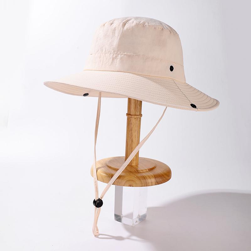 Unisex Waterproof Hiking Bucket Hat Men Women Summer 8.5cm Wide Brim UV Protection Sun Hat Quick Dry Fishing Safari Cap