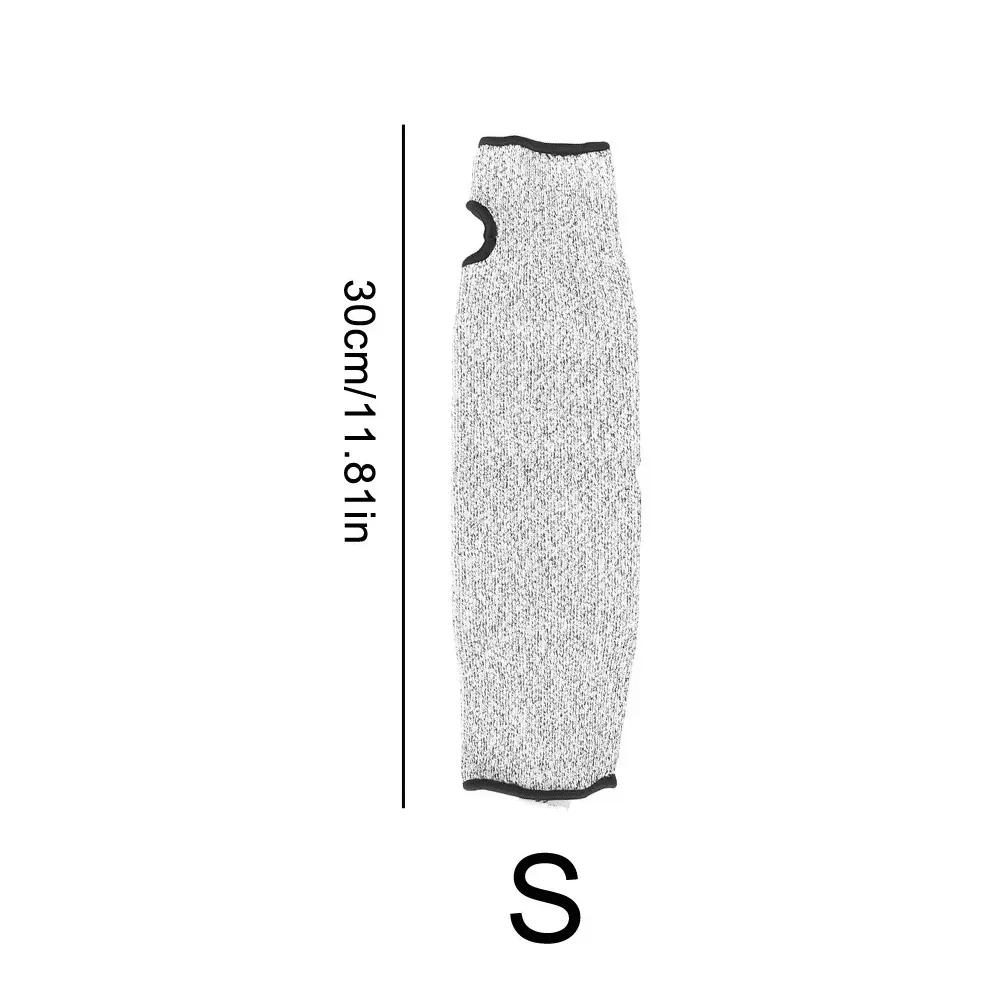 

2pcs Reusable Level 5 HPPE Cut Resistant Anti-Puncture Work Protection Fingerless Arm Sleeve Cover Home Work Equipment Arm Cuff
