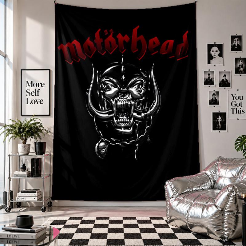 Wall TapestryMotorhead Art Hanging Cloth Decorative Background Cover for Room Decoration
