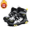 Children's outdoor snow boots 2025 winter boys fashion personality large cotton thermal shoes girls high-top casual shoes